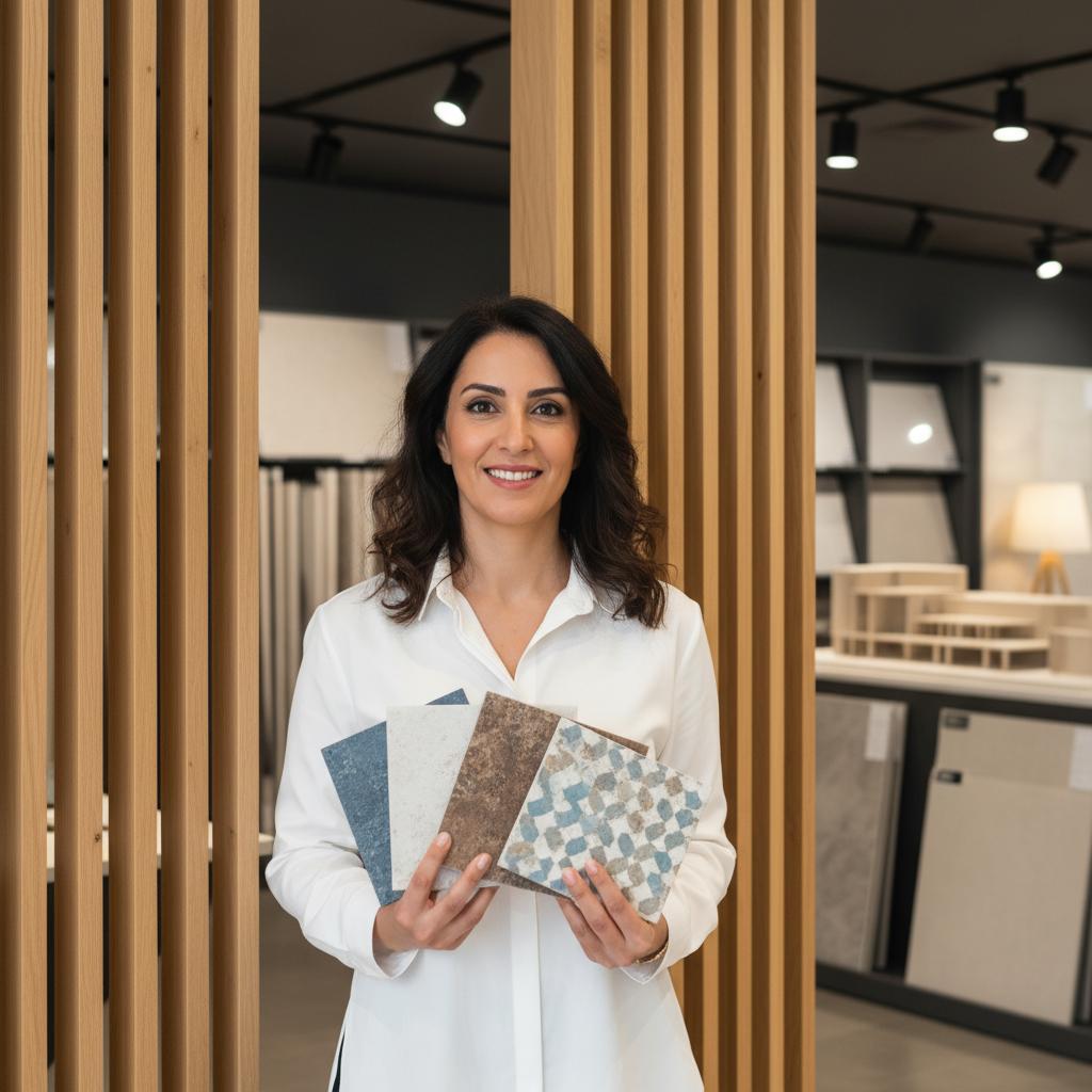 Courier picking up a package from a business customer